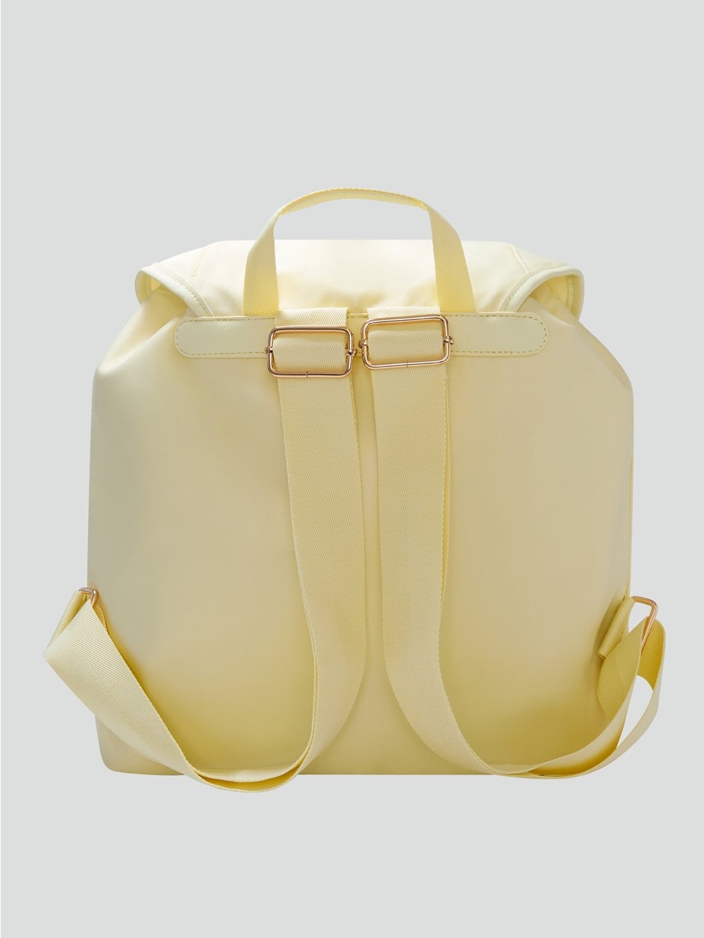 💛 Soft Butter Yellow Nylon Backpack NWT 💛 YOS X FFF BACKPACK - Picture 5 of 8
